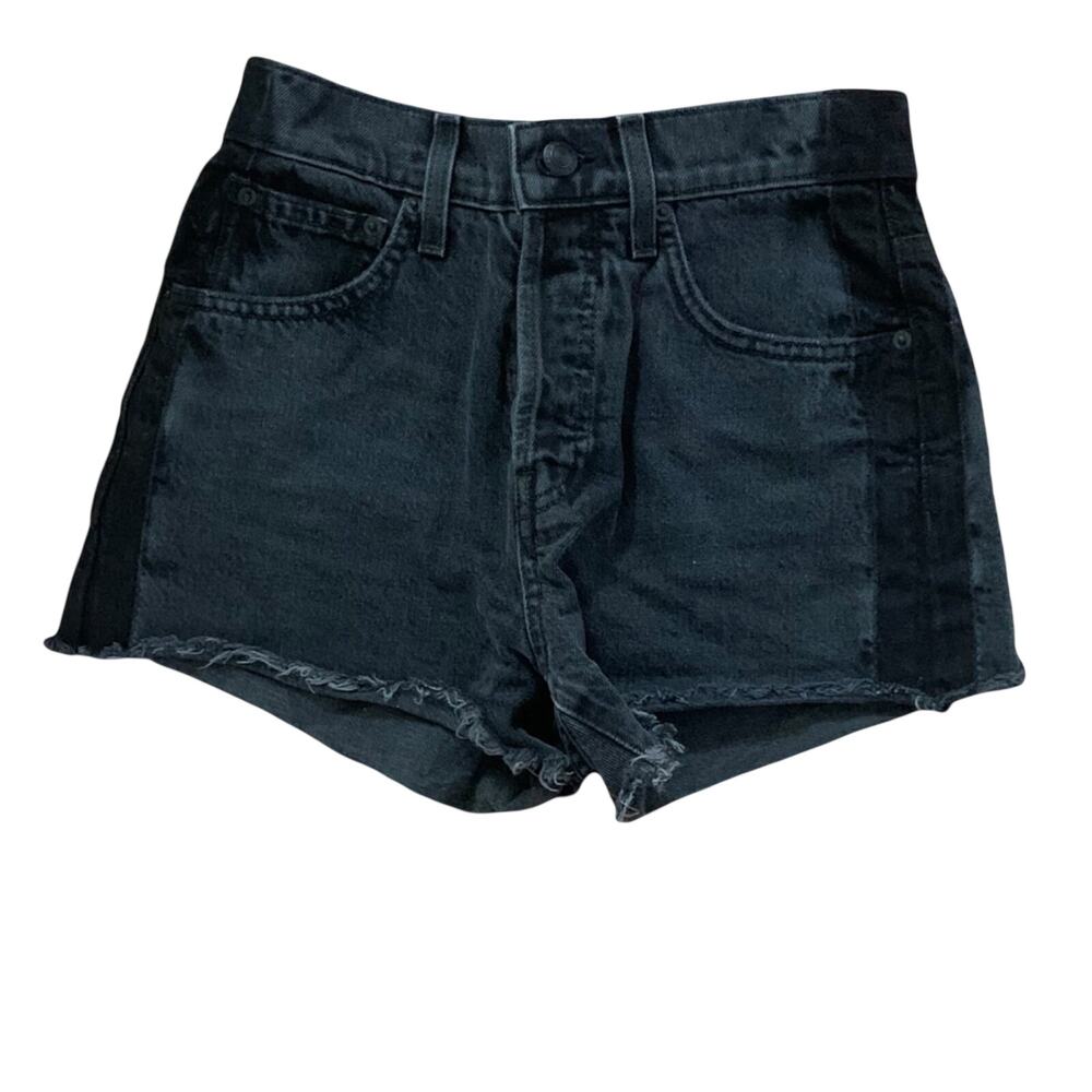 Derek Lam denim size 25 xs 10 Crosby black high waist cutoff 25